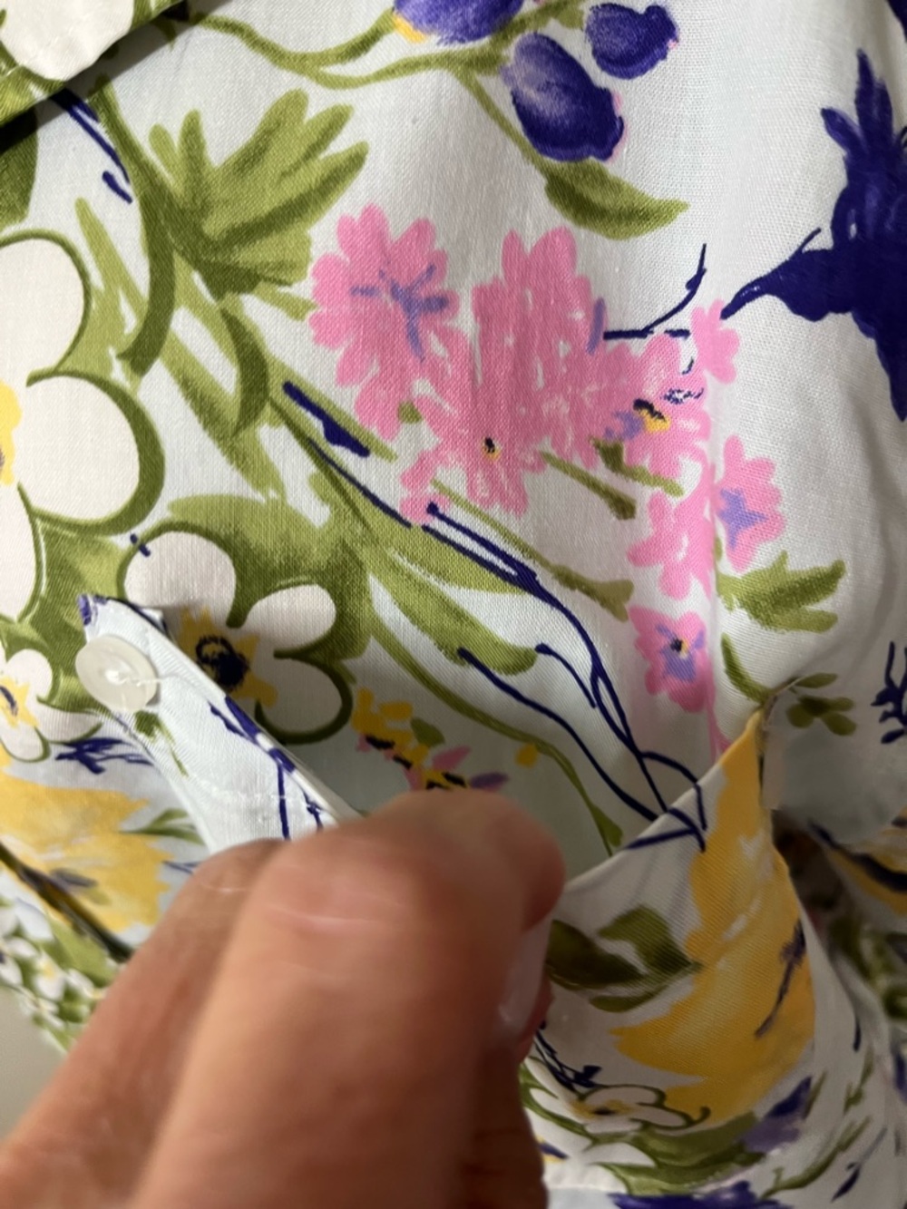Erika Woman 3X Floral Button Front Blouse Cottagecore Plus Size 90’s Top - Picture 4 of 7